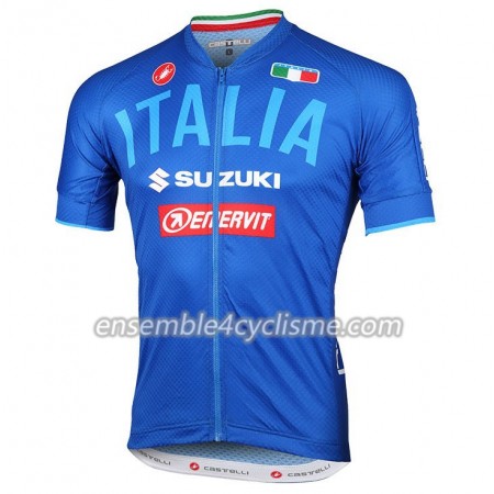 Maillot Cyclisme 2018 Italie Blu